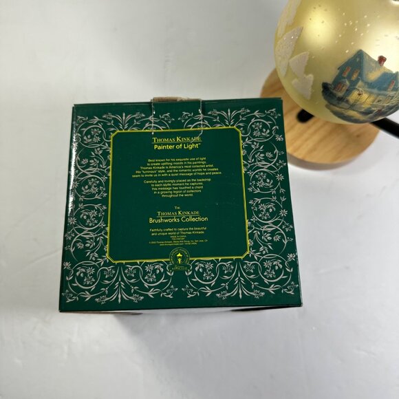 Thomas Kinkade "Blessings Of Christmas" Glass Hand-Painted Ornament Collectible - Picture 8 of 8